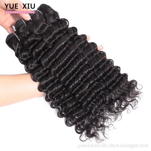 Best Quality Deep Wave 8-30 Inch Indian Virgin Remy Raw Hair Bundle 26 28 30 Inch Human Hair Extensions